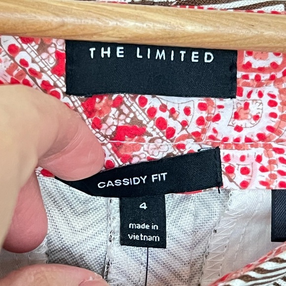 The Limited Women Cassidy Fit Pants 4 Brown Straight Leg Culottes Work Preppy - Picture 7 of 17